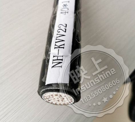 铜芯聚氯乙烯绝缘聚氯乙烯护套钢带铠装耐火控制电缆       NH-KVV22   40*1.5